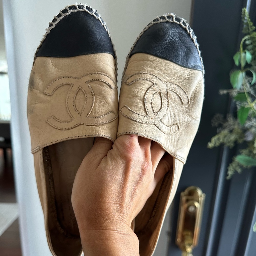 Chanel Tan Espadrilles in size 37